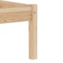 Solid pine wood bed frame 100x200 cm by vidaXL, Beds and slatted bases - Ref: Foro24-283191, Price: 90,91 €, Discount: %