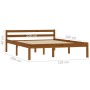 Estructura de cama madera maciza pino marrón miel 120x200 cm de vidaXL, Camas y somieres - Ref: Foro24-283210, Precio: 149,37...