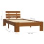 Estructura de cama madera maciza pino marrón miel 90x200 cm de vidaXL, Camas y somieres - Ref: Foro24-283178, Precio: 102,00 ...