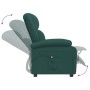 Sillón reclinable eléctrico tela verde oscuro de vidaXL, Sillones - Ref: Foro24-3098358, Precio: 269,01 €, Descuento: %