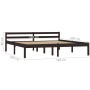 Estructura de cama madera maciza pino marrón oscuro 180x200 cm de vidaXL, Camas y somieres - Ref: Foro24-283207, Precio: 131,...