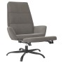 Sillón de relax con reposapiés de terciopelo gris claro de vidaXL, Sillones - Ref: Foro24-3097908, Precio: 107,31 €, Descuent...