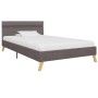 Estructura de cama con LED tela gris claro 100x200 cm de vidaXL, Camas y somieres - Ref: Foro24-284847, Precio: 157,86 €, Des...