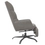 Sillón de relax con reposapiés de terciopelo gris claro de vidaXL, Sillones - Ref: Foro24-3097908, Precio: 107,31 €, Descuent...