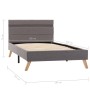 Estructura de cama con LED tela gris claro 100x200 cm de vidaXL, Camas y somieres - Ref: Foro24-284847, Precio: 157,86 €, Des...