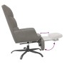 Sillón de relax con reposapiés de terciopelo gris claro de vidaXL, Sillones - Ref: Foro24-3097908, Precio: 107,31 €, Descuent...