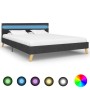 Estructura de cama con LED de tela gris oscura 120x200 cm de vidaXL, Camas y somieres - Ref: Foro24-284842, Precio: 184,99 €,...