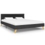 Estructura de cama con LED de tela gris oscura 120x200 cm de vidaXL, Camas y somieres - Ref: Foro24-284842, Precio: 184,99 €,...