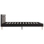 Bed frame with LED in dark gray fabric 120x200 cm by vidaXL, Beds and slatted bases - Ref: Foro24-284842, Price: 184,99 €, Di...