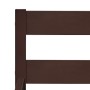 Dark brown solid pine wood bed frame 90x200 cm by vidaXL, Beds and slatted bases - Ref: Foro24-283202, Price: 74,99 €, Discou...