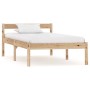 Estructura de cama de madera maciza de pino 90x200 cm de vidaXL, Camas y somieres - Ref: Foro24-283190, Precio: 85,89 €, Desc...