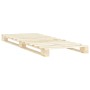 Solid pine wood pallet bed frame 100x200 cm by vidaXL, Beds and slatted bases - Ref: Foro24-285235, Price: 95,51 €, Discount: %