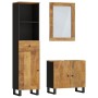 Conjunto de muebles de baño 3 piezas madera maciza de mango de vidaXL, Muebles de baño - Ref: Foro24-3200640, Precio: 269,81 ...