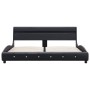 Bed frame with LED black synthetic leather 180x200 cm by vidaXL, Beds and slatted bases - Ref: Foro24-280336, Price: 239,07 €...