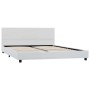 White synthetic leather bed frame 140x200 cm by vidaXL, Beds and slatted bases - Ref: Foro24-284765, Price: 255,99 €, Discoun...