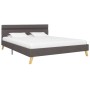 Estructura de cama con LED tela gris claro 140x200 cm de vidaXL, Camas y somieres - Ref: Foro24-284849, Precio: 197,58 €, Des...