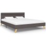 Estructura de cama con LED tela gris claro 140x200 cm de vidaXL, Camas y somieres - Ref: Foro24-284849, Precio: 197,58 €, Des...