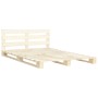 Estructura de cama de palés madera maciza de pino 200x200 cm de vidaXL, Camas y somieres - Ref: Foro24-285247, Precio: 169,94...