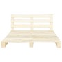 Estructura de cama de palés madera maciza de pino 200x200 cm de vidaXL, Camas y somieres - Ref: Foro24-285247, Precio: 169,94...