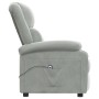 Sillón reclinable eléctrico de terciopelo gris claro de vidaXL, Sillones - Ref: Foro24-3098393, Precio: 218,47 €, Descuento: %