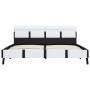 Bed frame with LED white synthetic leather 140x200 cm by vidaXL, Beds and slatted bases - Ref: Foro24-280299, Price: 194,85 €...