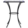 Blue and white ceramic mosaic table for café, 60 cm. by vidaXL, Garden tables - Ref: Foro24-46706, Price: 110,84 €, Discount: %