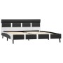 Bed frame with LED in gray synthetic leather 140x200 cm by vidaXL, Beds and slatted bases - Ref: Foro24-280309, Price: 234,99...