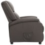 Sillón reclinable eléctrico de cuero auténtico gris de vidaXL, Sillones - Ref: Foro24-3098388, Precio: 401,99 €, Descuento: %