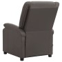 Sillón reclinable eléctrico de cuero auténtico gris de vidaXL, Sillones - Ref: Foro24-3098388, Precio: 401,99 €, Descuento: %