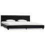 Estructura de cama con LED cuero sintético negro 180x200 cm de vidaXL, Camas y somieres - Ref: Foro24-284797, Precio: 251,39 ...