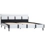 Bed frame with LED white synthetic leather 120x200 cm by vidaXL, Beds and slatted bases - Ref: Foro24-280298, Price: 193,09 €...