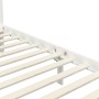 Bed frame with canopy solid white pine wood 90x200 cm by vidaXL, Beds and slatted bases - Ref: Foro24-283262, Price: 132,99 €...