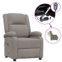 Sillón reclinable eléctrico tela gris taupé de vidaXL, Sillones - Ref: Foro24-3098360, Precio: 243,57 €, Descuento: %