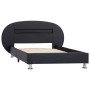 Estructura de cama con LED cuero sintético negro 90x200 cm de vidaXL, Camas y somieres - Ref: Foro24-285426, Precio: 185,40 €...