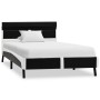 Bed frame with LED black synthetic leather 90x200 cm by vidaXL, Beds and slatted bases - Ref: Foro24-280302, Price: 179,99 €,...