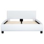 Estructura de cama de cuero sintético blanco 120x200 cm de vidaXL, Camas y somieres - Ref: Foro24-285458, Precio: 218,79 €, D...