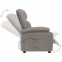 Sillón reclinable eléctrico tela gris taupé de vidaXL, Sillones - Ref: Foro24-3098360, Precio: 243,57 €, Descuento: %