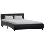 Estructura de cama de cuero sintético negro 120x200 cm de vidaXL, Camas y somieres - Ref: Foro24-285452, Precio: 187,70 €, De...