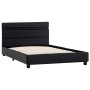 Bed frame with LED black synthetic leather 90x200 cm by vidaXL, Beds and slatted bases - Ref: Foro24-284792, Price: 198,99 €,...