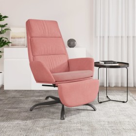 Entspannungssessel mit Fußstütze aus rosa Samt von vidaXL, Sessel - Ref: Foro24-3097912, Preis: 115,99 €, Rabatt: %