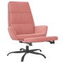 Entspannungssessel mit Fußstütze aus rosa Samt von vidaXL, Sessel - Ref: Foro24-3097912, Preis: 115,92 €, Rabatt: %