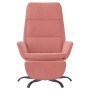 Entspannungssessel mit Fußstütze aus rosa Samt von vidaXL, Sessel - Ref: Foro24-3097912, Preis: 115,92 €, Rabatt: %