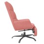 Entspannungssessel mit Fußstütze aus rosa Samt von vidaXL, Sessel - Ref: Foro24-3097912, Preis: 115,92 €, Rabatt: %