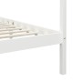 Bed frame with canopy solid white pine wood 100x200 cm by vidaXL, Beds and slatted bases - Ref: Foro24-283263, Price: 136,02 ...