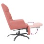 Entspannungssessel mit Fußstütze aus rosa Samt von vidaXL, Sessel - Ref: Foro24-3097912, Preis: 115,92 €, Rabatt: %