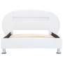 Bed frame with LED white synthetic leather 90x200 cm by vidaXL, Beds and slatted bases - Ref: Foro24-285432, Price: 160,74 €,...