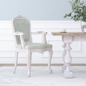 Light gray velvet dining chair 62x59.5x100.5 cm by vidaXL, dining chairs - Ref: Foro24-344460, Price: 163,99 €, Discount: %