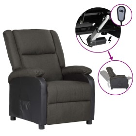 Faux Leather and Dark Gray Fabric Recliner by vidaXL, Armchairs - Ref: Foro24-3098368, Price: 223,99 €, Discount: %