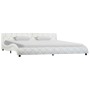 Estructura de cama de cuero sintético blanco 180x200 cm de vidaXL, Camas y somieres - Ref: Foro24-285641, Precio: 256,65 €, D...