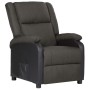 Sillón reclinable de cuero sintético y tela gris oscuro de vidaXL, Sillones - Ref: Foro24-3098368, Precio: 223,34 €, Descuent...